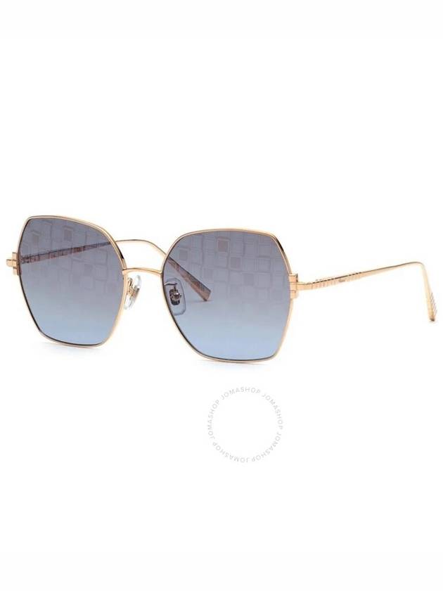 Chopard Blue Briwn Mirror Gradient Butterfly Ladies Sunglasses SCHL02M 300L 57 - CHOPARD - BALAAN 1