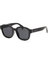 Eyewear Square Horn Frame Sunglasses Black - GUCCI - BALAAN 1