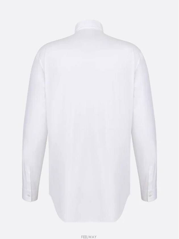 Handwritten 1947 Cotton Poplin Long Sleeve Shirt White - DIOR - BALAAN 6