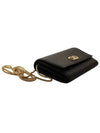 Gancini Chain Long Wallet Black - SALVATORE FERRAGAMO - BALAAN 4