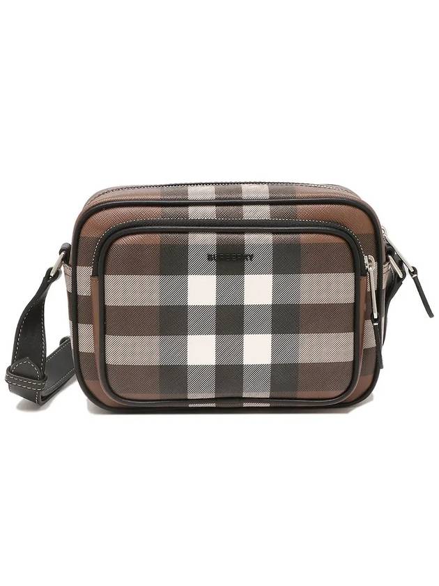 Men's Check Logo Messenger Cross Bag Brown - BURBERRY - BALAAN 2