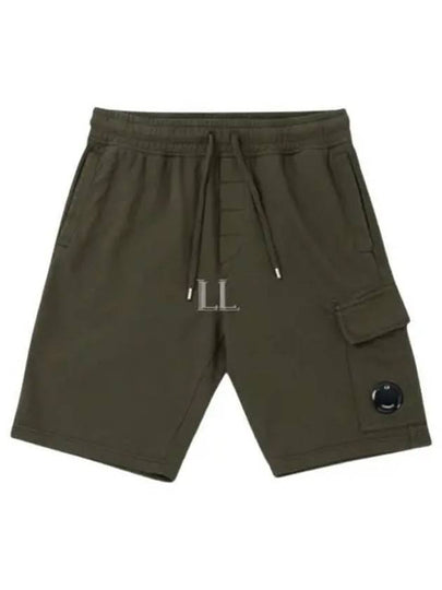 Light Fleece Utility Shorts Green - CP COMPANY - BALAAN 2