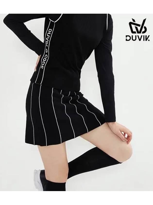 Striped A-Line Knit Culottes DC3WCU004BK - DUVIK - BALAAN 4