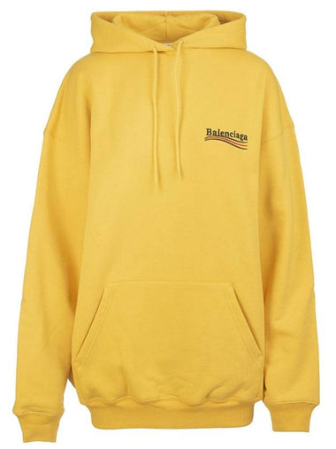 Wave Logo Hoodie Yellow - BALENCIAGA - BALAAN 1