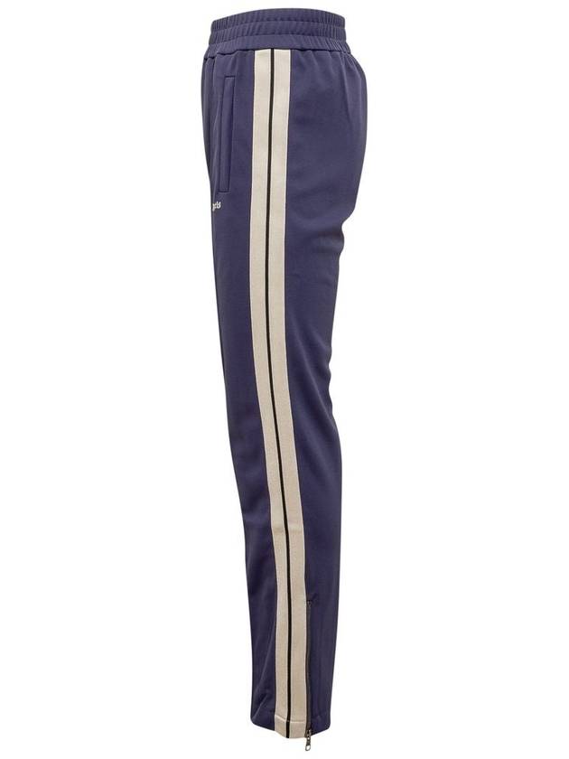 Palm Angels Classic Logo Track Pants Navy Blue - PALM ANGELS - BALAAN 4