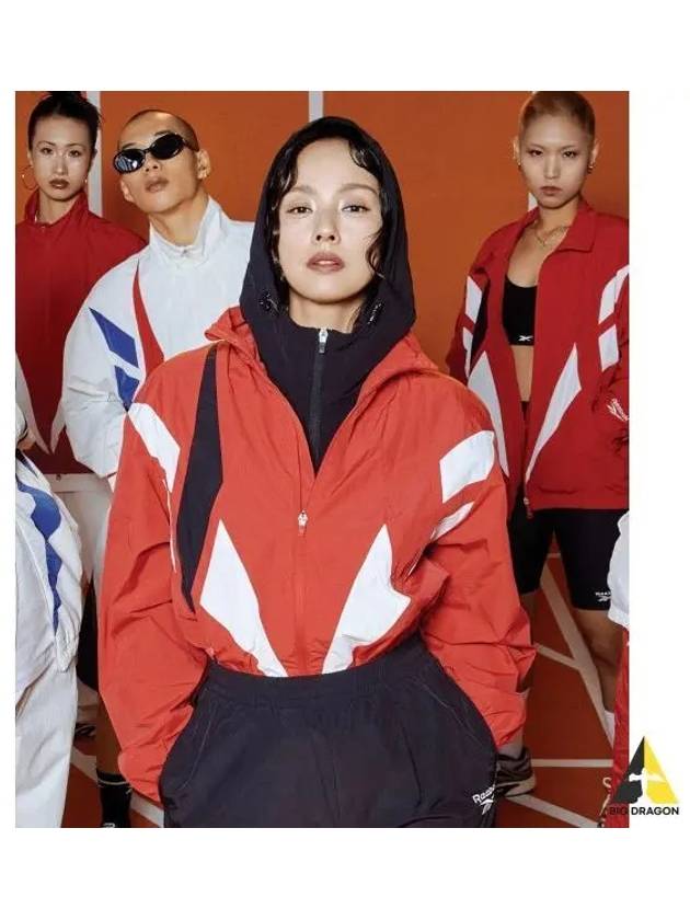 Hyori Lee wearing vector flash windbreaker red - REEBOK - BALAAN 1