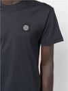 Wappen Logo Patch Short Sleeve T-Shirt Navy - STONE ISLAND - BALAAN 5