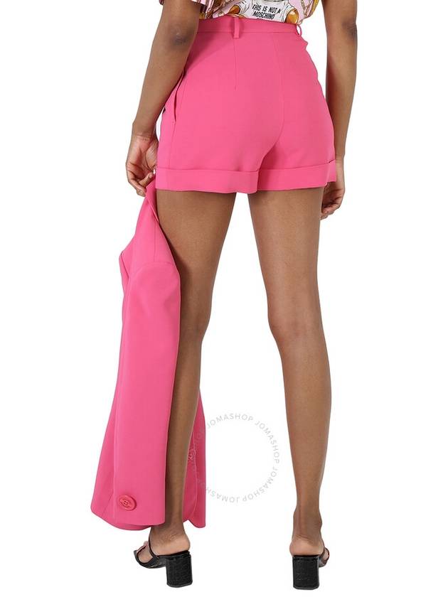 Moschino Ladies Fuschia Turn-Up Brim Tailored Shorts, Brand Size 36 (US Size 2) - MOSCHINO - BALAAN 3