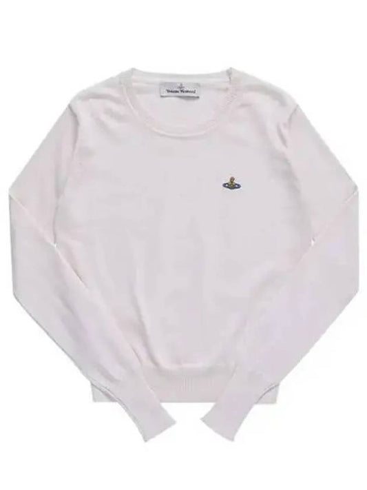 ORB Embroid Logo Knit Top Cream - VIVIENNE WESTWOOD - BALAAN 2