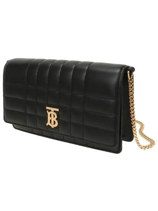 Lola Gold Logo Quilted Mini Cross Bag Black - BURBERRY - BALAAN 3