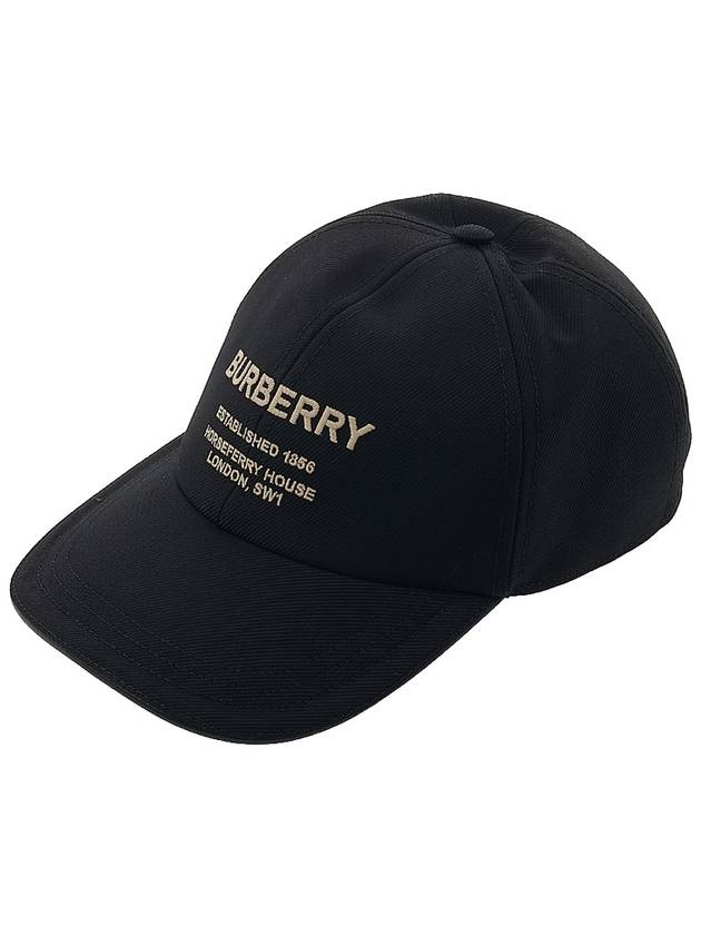 Horseferry Motif Cotton Twill Ball Cap Beige Black - BURBERRY - BALAAN 2