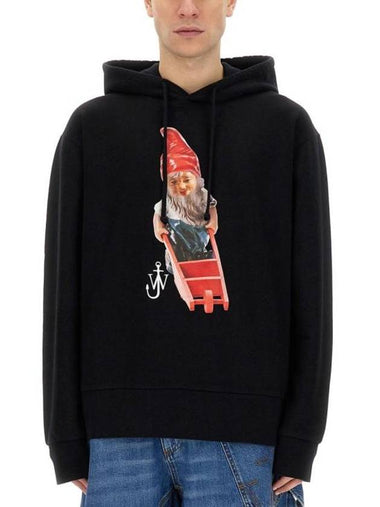 Gnome Print Hoodie Black - JW ANDERSON - BALAAN 1