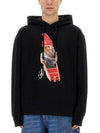 Gnome Print Hoodie Black - JW ANDERSON - BALAAN 1