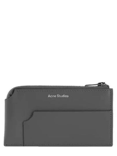 Logo Zipper Card Wallet  Dark Grey - ACNE STUDIOS - BALAAN 2