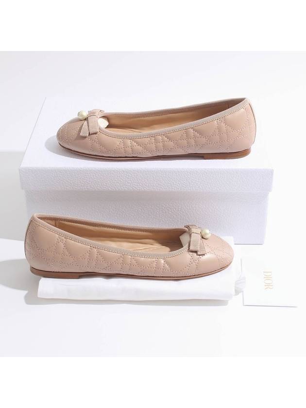 Quilted Cannage Calfskin Ballerina Flat Pink - DIOR - BALAAN 6