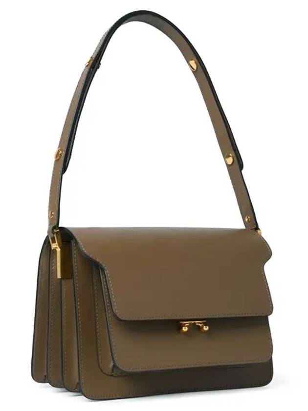 Saffiano Trunk Medium Shoulder Bag Brown - MARNI - BALAAN 3