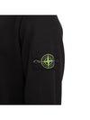 Wappen Patch Crew Neck Cotton Sweatshirt Black - STONE ISLAND - BALAAN 7