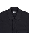 Chrome-R Zip-Up Over Long Sleeve Shirt Black - CP COMPANY - BALAAN 4