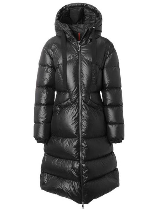 Selenga Logo Patch Long Down Padding Black - MONCLER - BALAAN 2