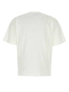 Fissato Effect Compass Embroidery Logo Short Sleeve T-shirt White - STONE ISLAND - BALAAN 3