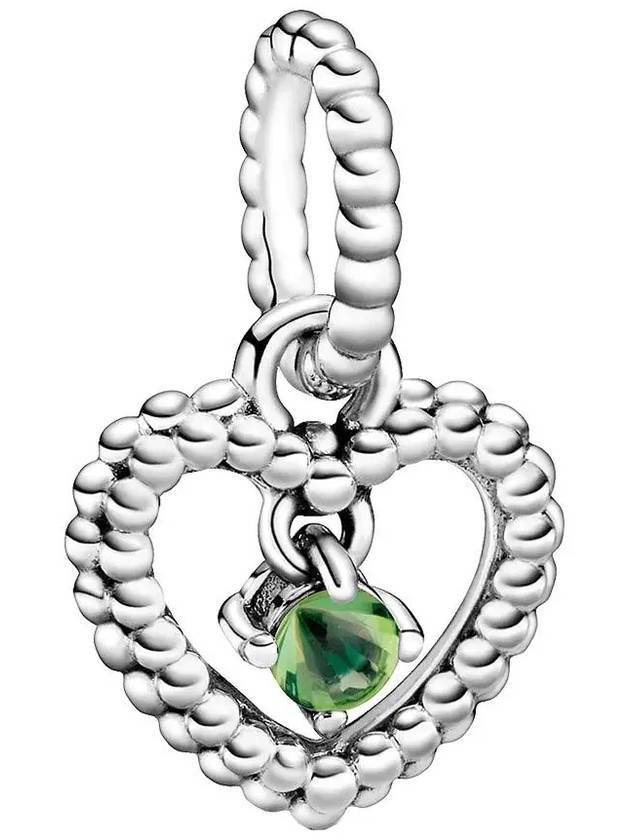 Spring Beaded Heart Dangle Bracelet Green - PANDORA - BALAAN 1