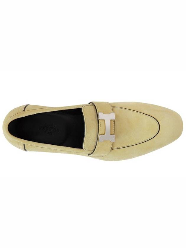 Beige Clean Noir Paris Loafers - HERMES - BALAAN 4