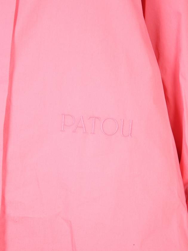 SHIRT DRESS WITH LOGO EMBROIDERY - PATOU - BALAAN 4