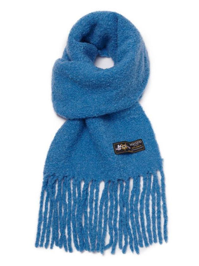 Wool Boucle Muffler Blue - MSKN2ND - BALAAN 2