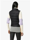 Women's Liane Logo Patch Padded Vest Black - MONCLER - BALAAN 5