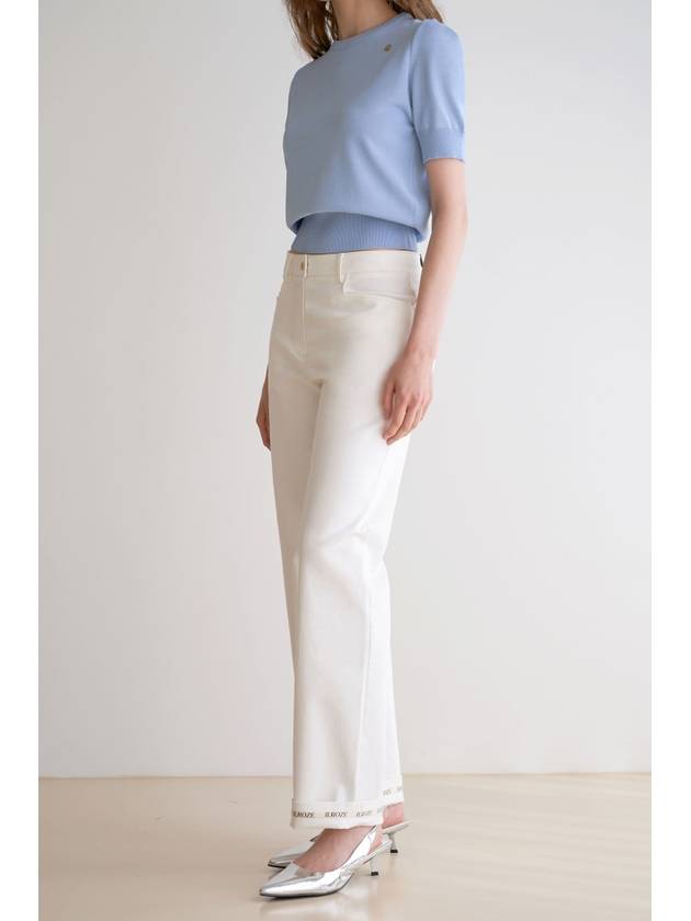 Cotton Straight Pants White - ILROZE - BALAAN 8