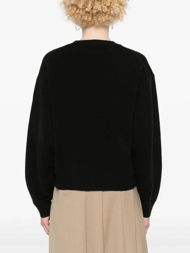 Bokeh Flower 2.0 Wool Knit Top Black - KENZO - BALAAN 5