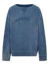 Oversized Fit Logo Sweatshirt Blue - MAISON MARGIELA - BALAAN 2