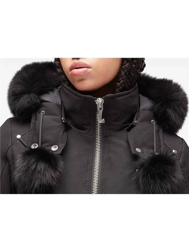 Women's Original Debbie Bomber Jacket Black Fox Fur Black - MOOSE KNUCKLES - BALAAN 3