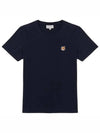 Fox Head Patch Regular Short Sleeve T-Shirt Navy - MAISON KITSUNE - BALAAN 2