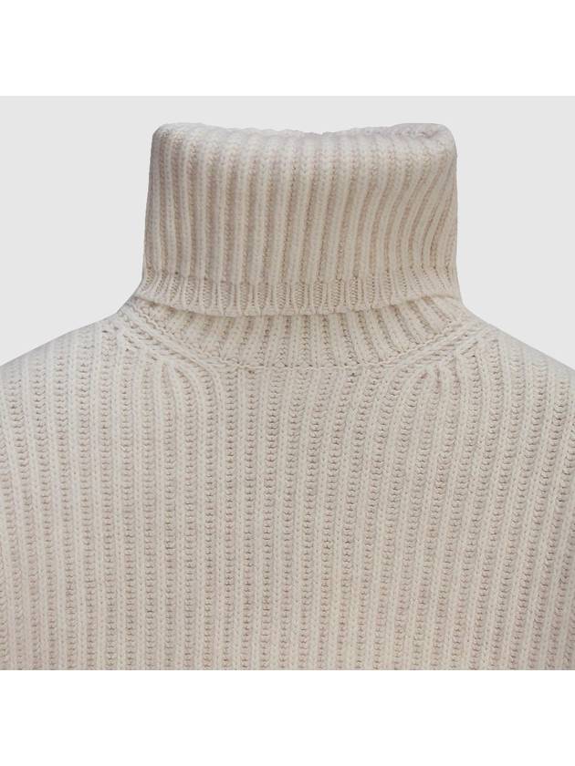 Oversized Fit Wool Turtleneck Off-White - ACNE STUDIOS - BALAAN 4