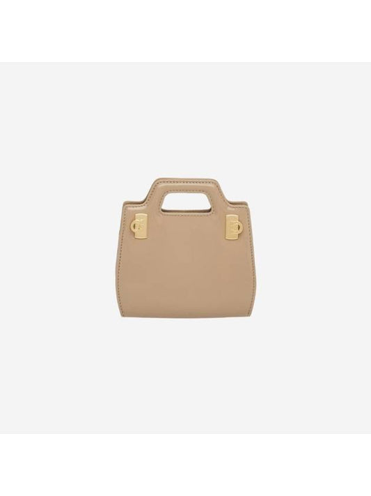 Wanda Micro Cross Bag Beige - SALVATORE FERRAGAMO - BALAAN 1