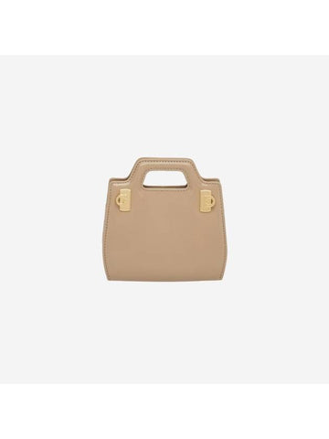 Wanda Micro Cross Bag Beige - SALVATORE FERRAGAMO - BALAAN 1