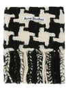 Hound Check Muffler White Black - ACNE STUDIOS - BALAAN 2