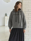 Pleated Mix Long Hooded Dress Dark Gray - AVANT-G - BALAAN 4