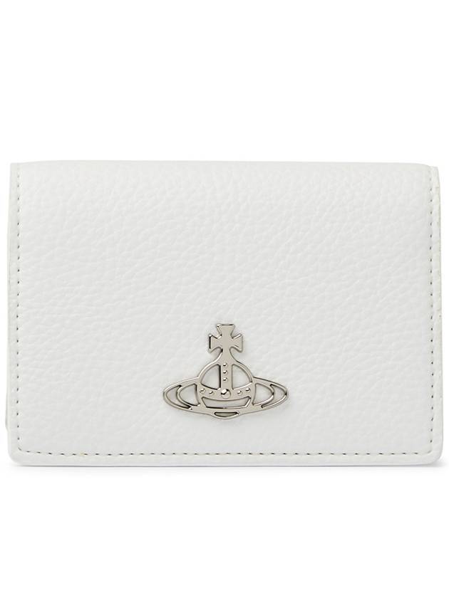 ORB Logo Card Wallet White - VIVIENNE WESTWOOD - BALAAN 1