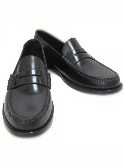 Women's Monogram Le Penny Loafer Black - SAINT LAURENT - BALAAN 2