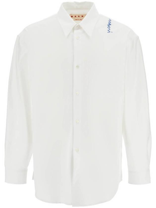 "oxford shirt with pocket detail - MARNI - BALAAN 1