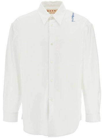 "oxford shirt with pocket detail - MARNI - BALAAN 1