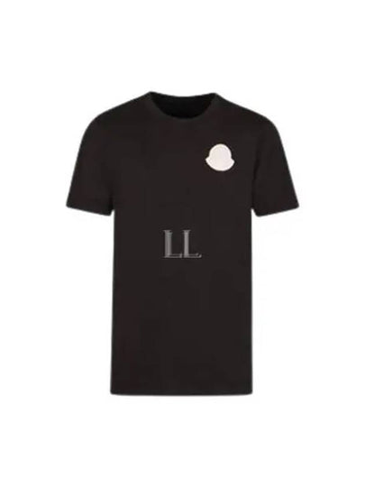 Logo Patch Short Sleeve T-Shirt Black - MONCLER - BALAAN 2