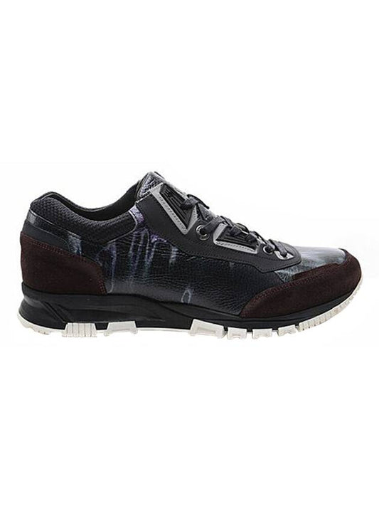 Calfskin Running Low Top Sneakers Black - LANVIN - BALAAN 1