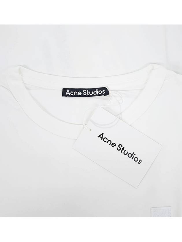 Logo Patch Cotton Short Sleeve T-Shirt White - ACNE STUDIOS - BALAAN 7