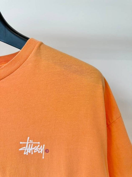 AU AUSTRALIA GRAFFITI PIGMENT RELAXED T Shirt ST101000 Orange WOMENS - STUSSY - BALAAN 2