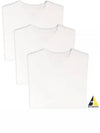 Logo Label Cotton 3 Pack Short Sleeve T-Shirt White - JIL SANDER - BALAAN 2