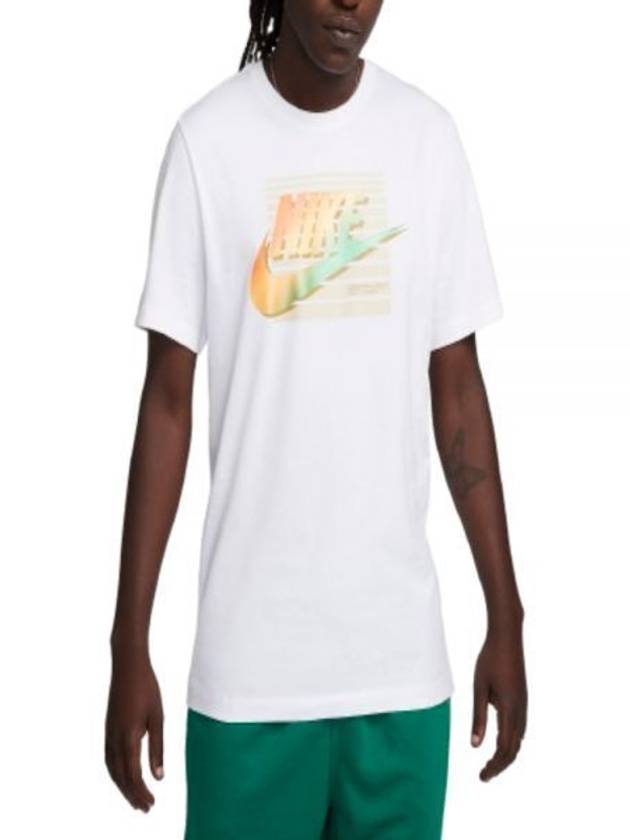 Men's Sportswear 6MO Futura Short Sleeve T-Shirt White - NIKE - BALAAN 2