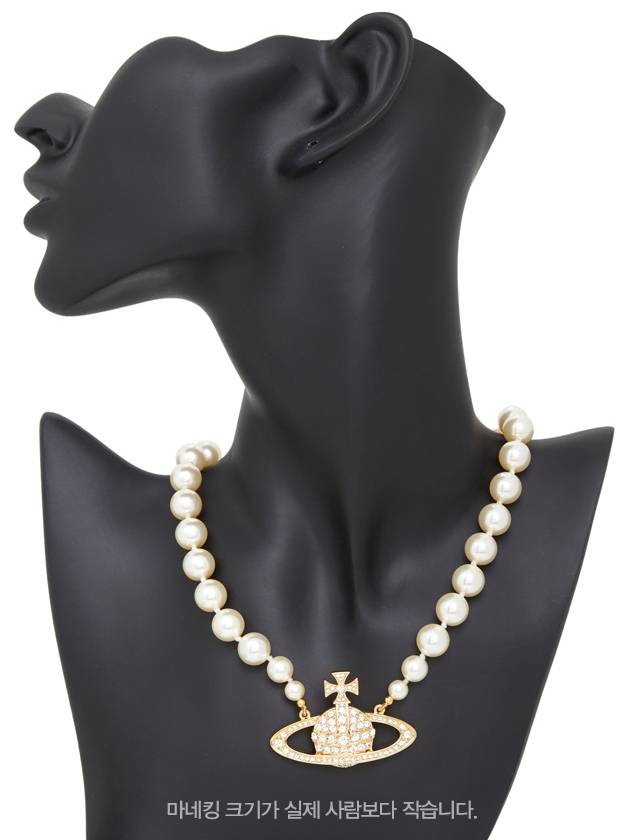 One Row Pearl Bas Relief Necklace Gold - VIVIENNE WESTWOOD - BALAAN 7